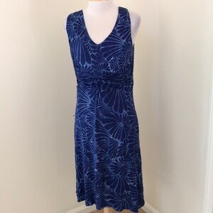 Nomadic traders large blue sleeveless dress.